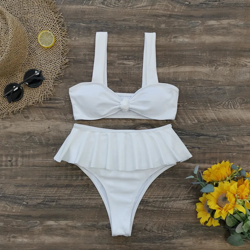 JSN Solid Color Swimsuit Women