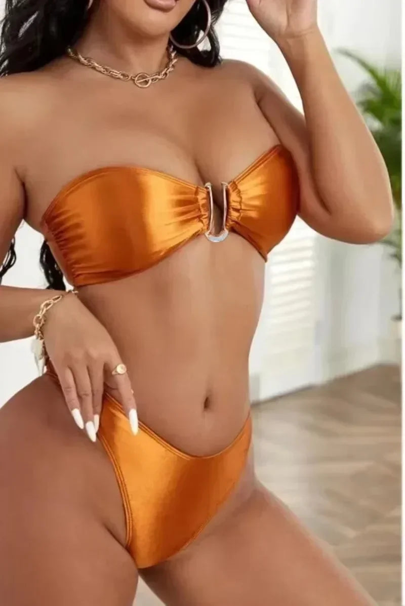 High-Waist Push-Up Bikini