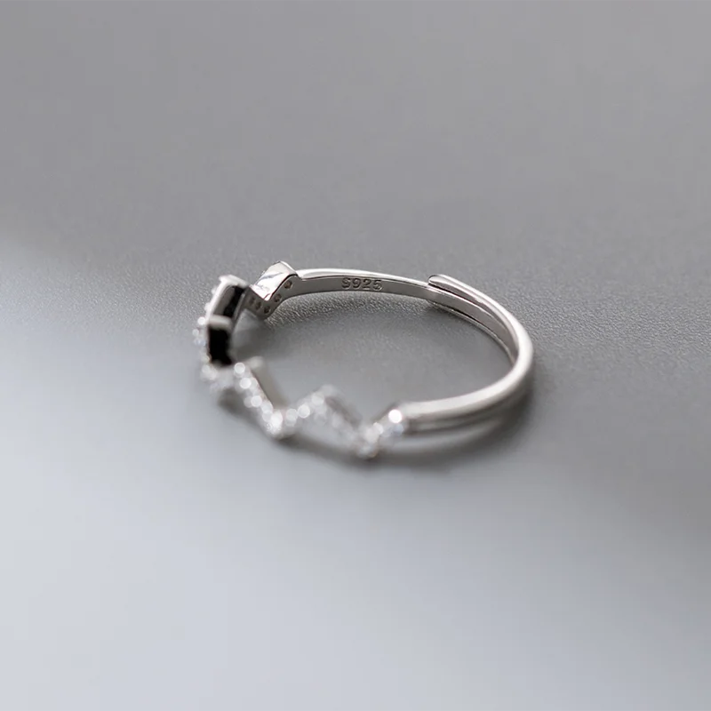 Sterling Silver Trendy Love Ring