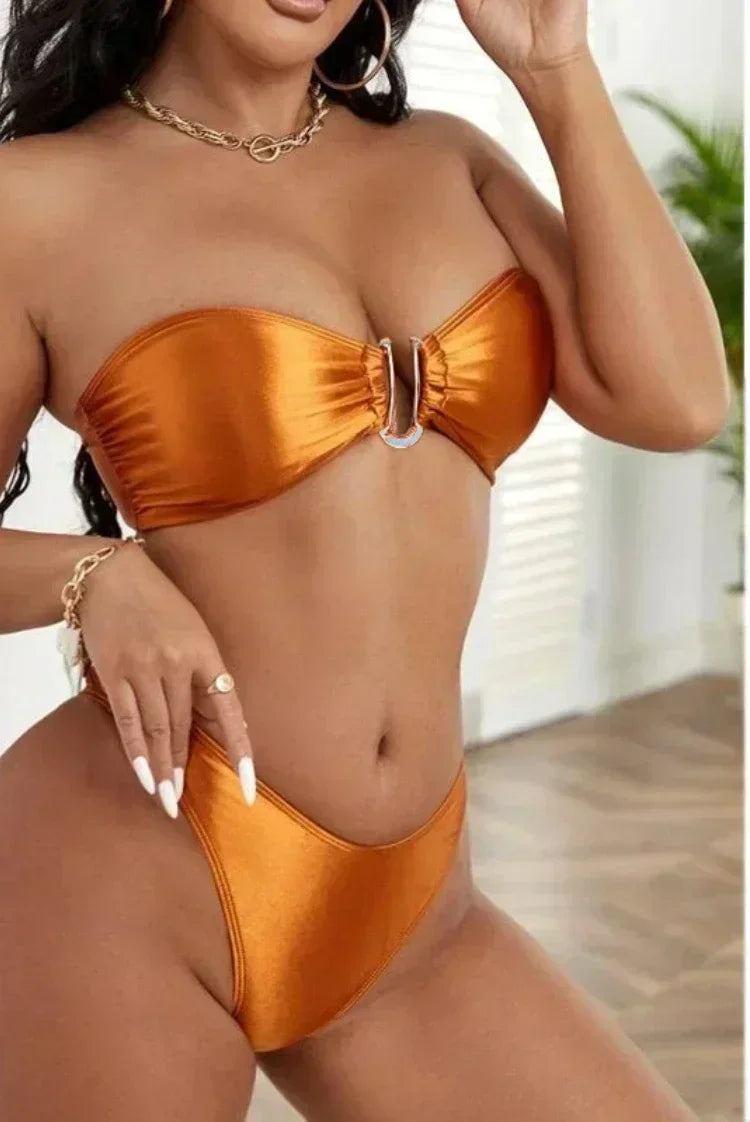 High-Waist Push-Up Bikini