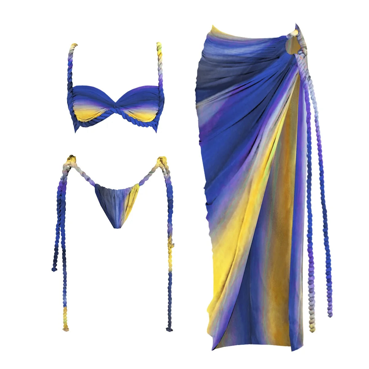 Crochet Bikini Women Swimsuit Sexy Swimwear Halter