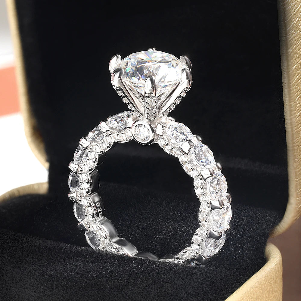 Sterling Silver Moissanite Ring