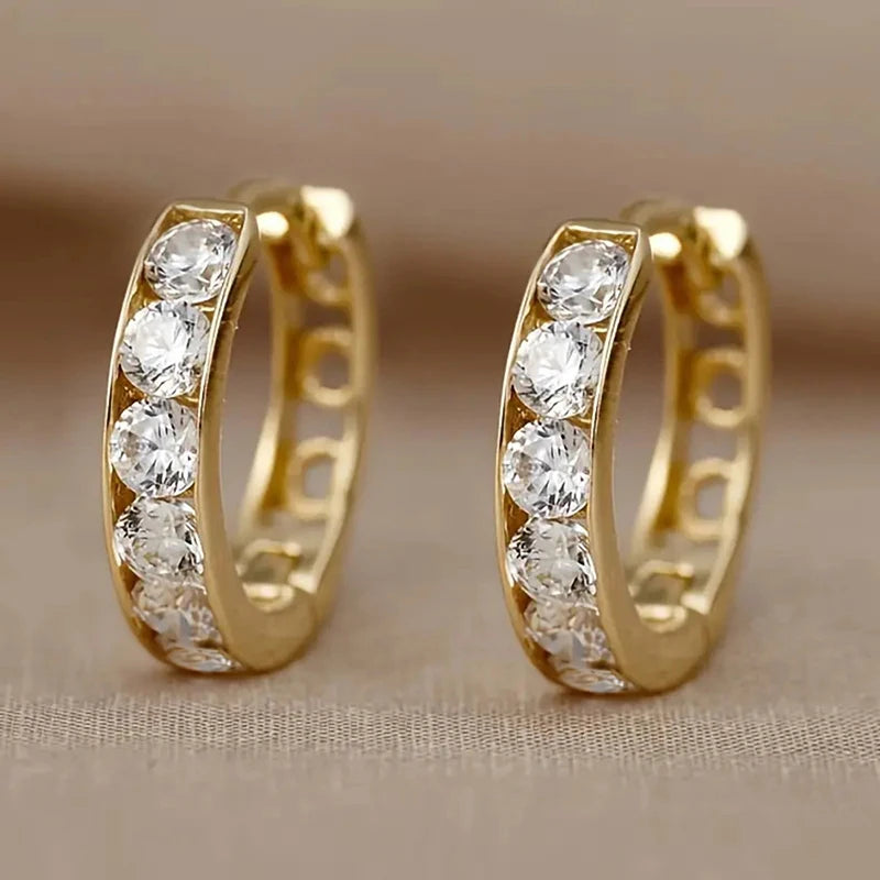 Huitan hoop earrings