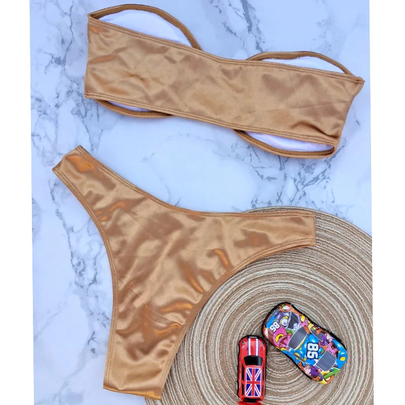 High-Waist Push-Up Bikini