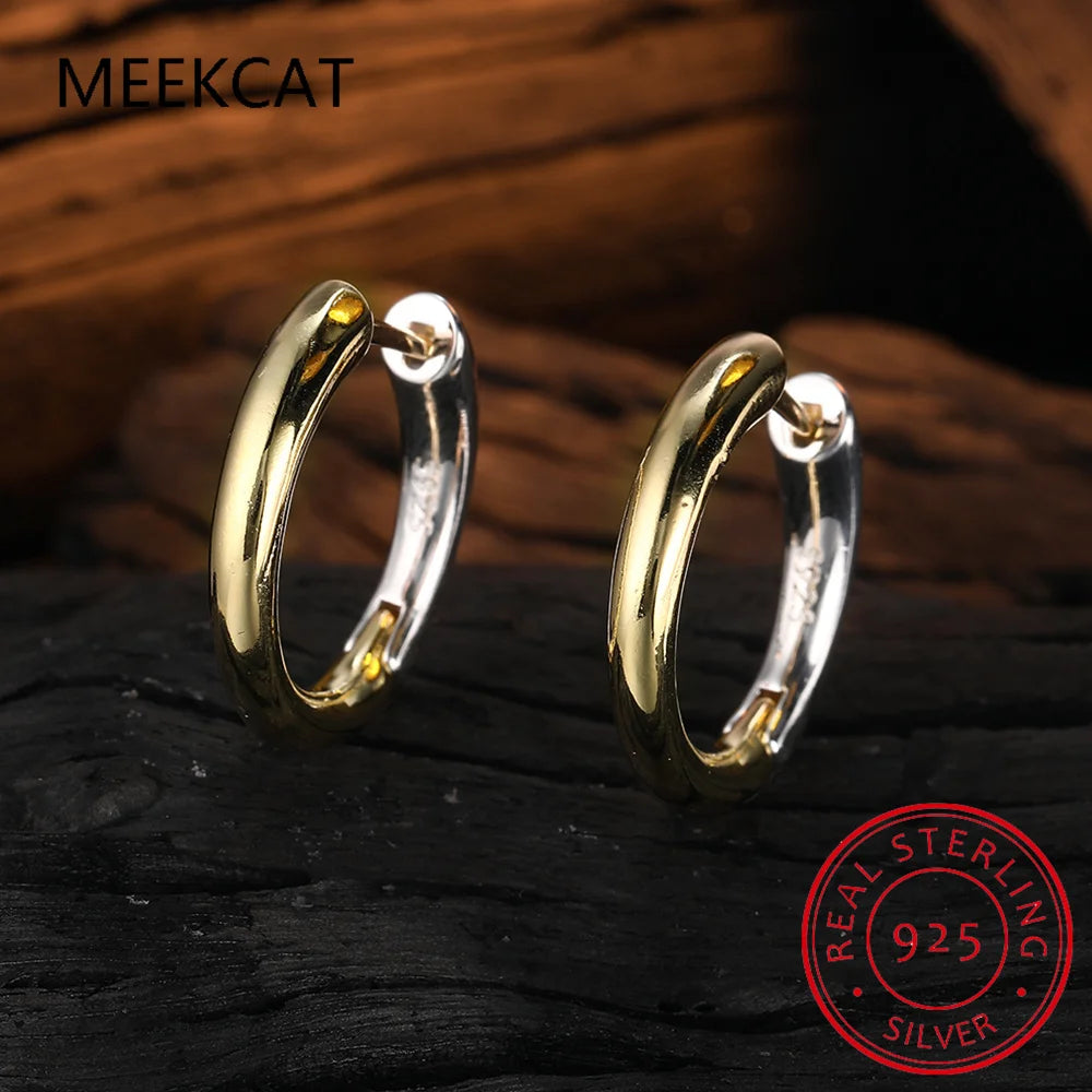 Sterling zircon hoops