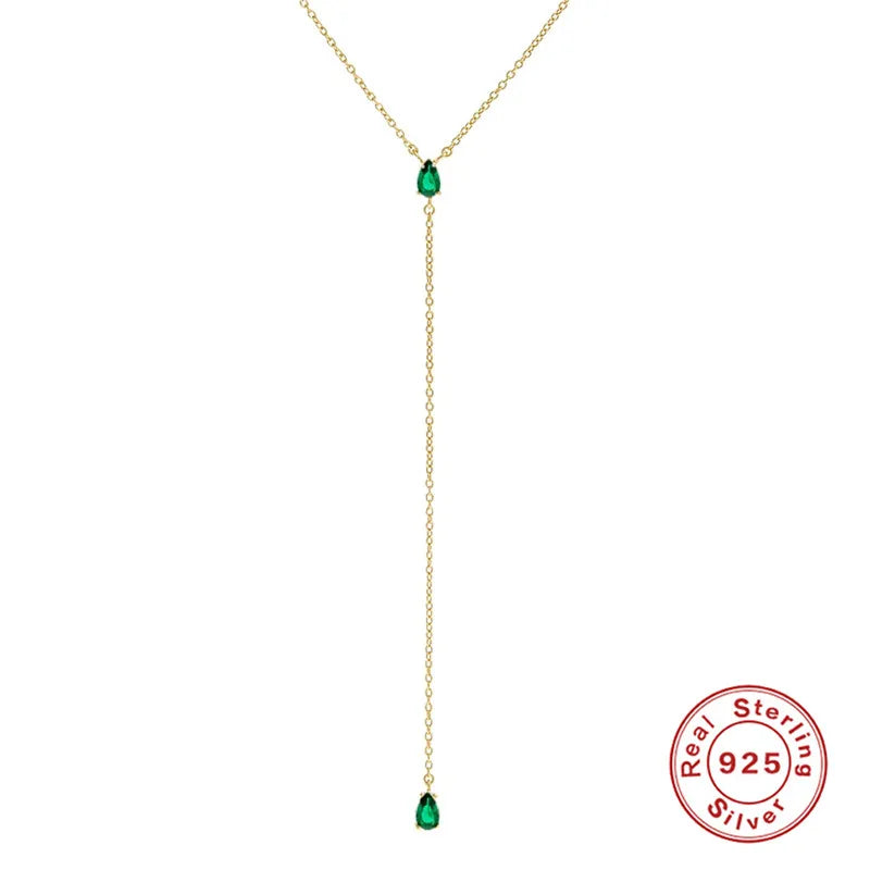 Sterling zircon pendant