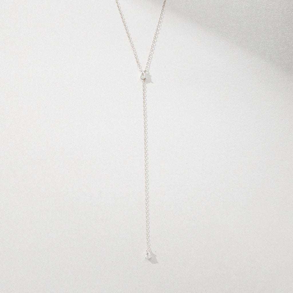 Sterling zircon pendant