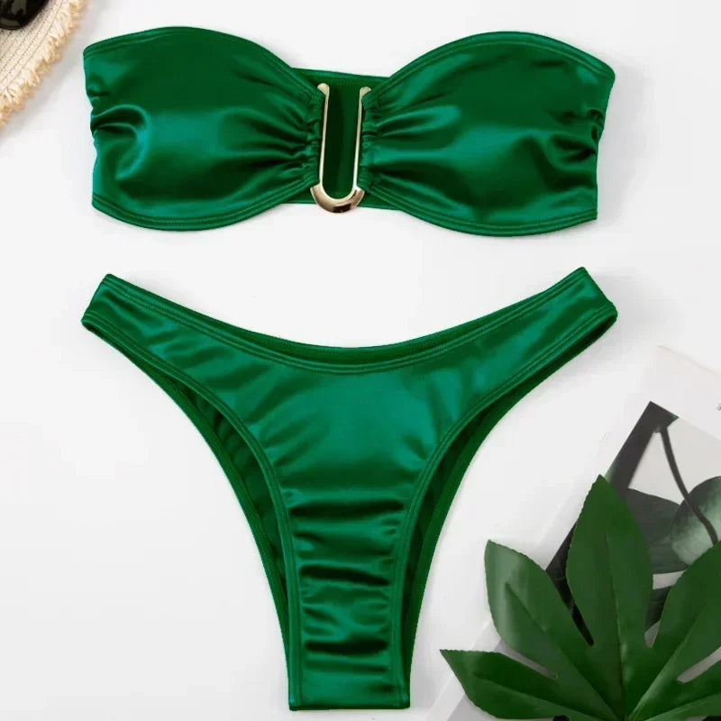 High-Waist Push-Up Bikini