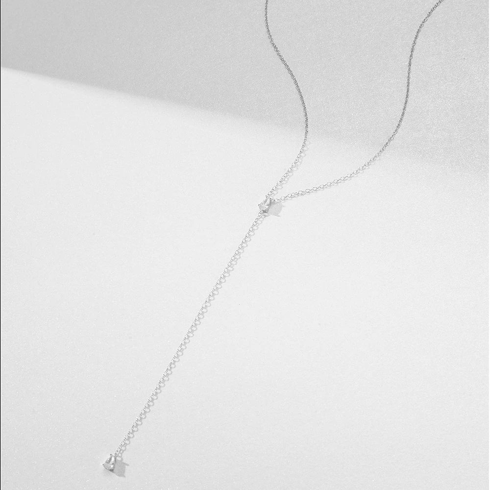 Sterling zircon pendant