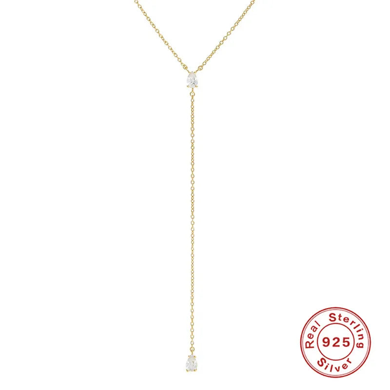 Sterling zircon pendant