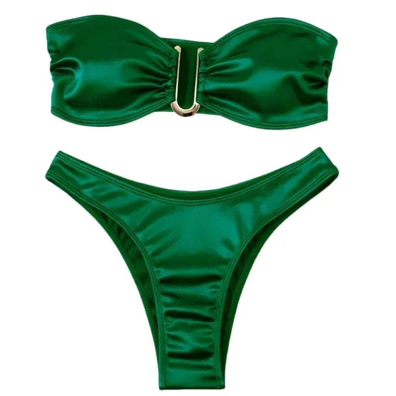 High-Waist Push-Up Bikini